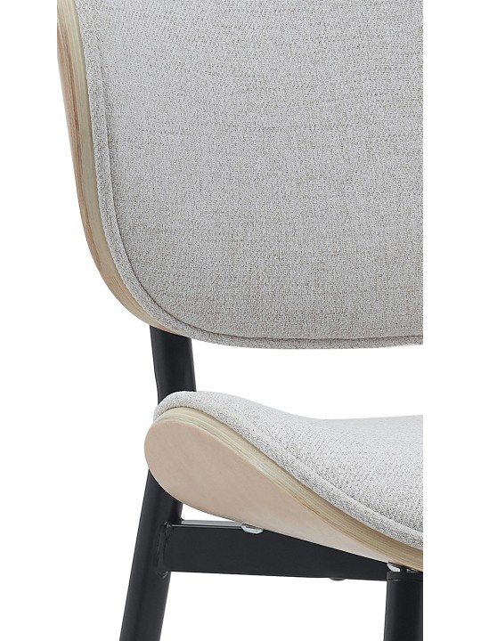 Bezoekersstoel Enid stof, naturel/crème Bezoekersstoel Enid stof, naturel/crème