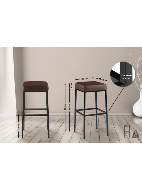 Barkruk Montreal B80, bruin