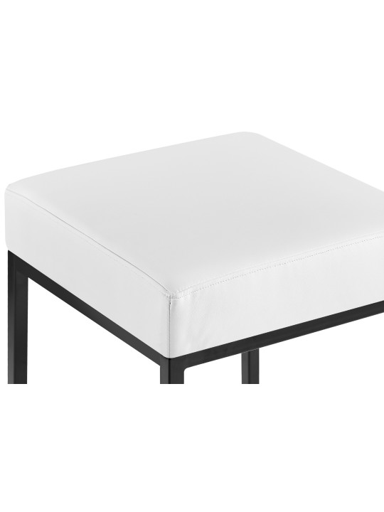 Set van 2 barkrukken Montreal 80 kunstleer, wit