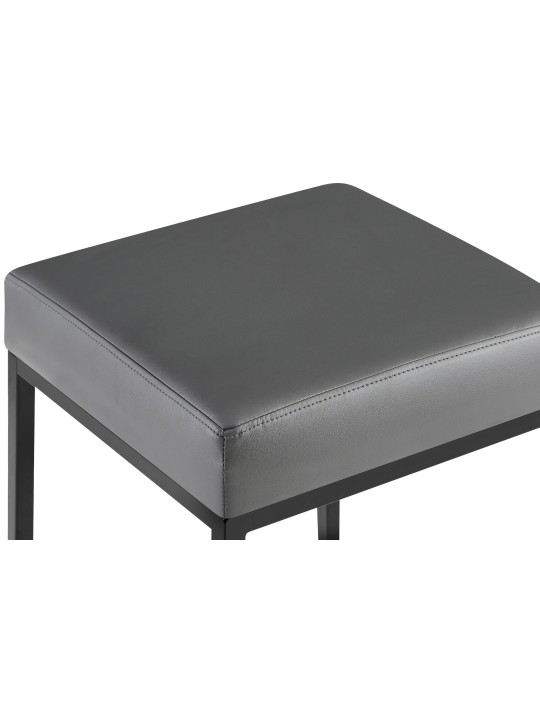 Set van 2 barkrukken Montreal 80 kunstleer, grijs