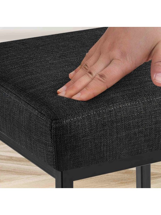 Set van 2 barkrukken Montreal 85 stof, donkergrijs