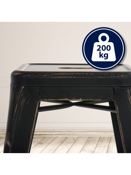 Kruk Armin antiek, zwart-goud