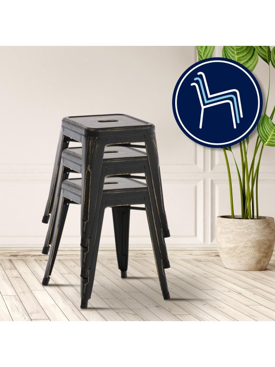 Kruk Armin antiek, zwart-goud