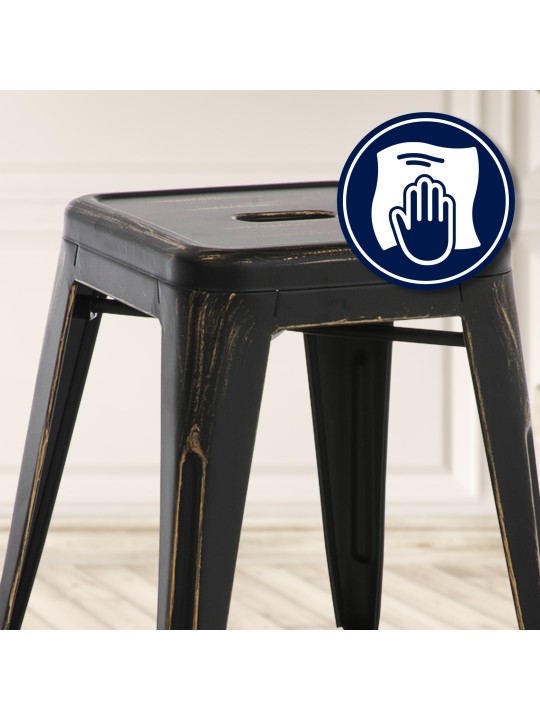 Kruk Armin antiek, zwart-goud