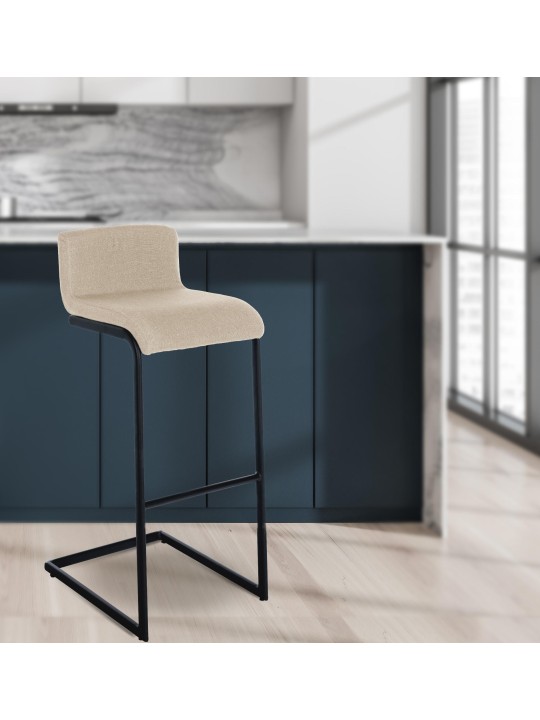 Barkruk Newport stof B, crème