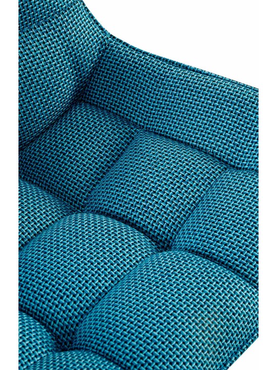 Stoel Saranda stof, turquoise