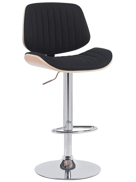 Barkruk Clawson stof chroom, naturel/zwart Barkruk Clawson stof chroom, naturel/zwart