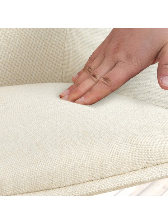 Stoel Tipton stof, crème