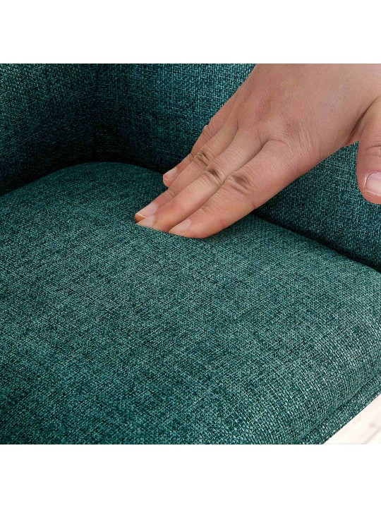 Stoel Tipton stof, donkergroen