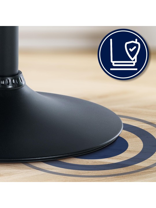 Barkruk Olinda fluweel, zwart