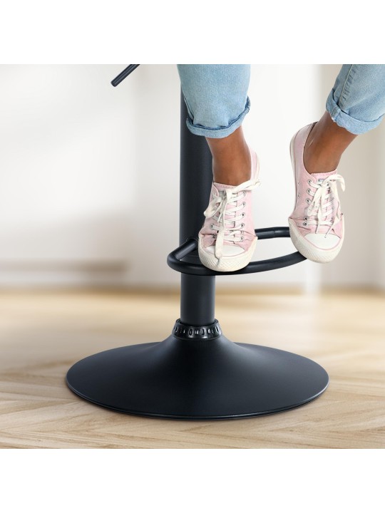 Barkruk Olinda fluweel, groen