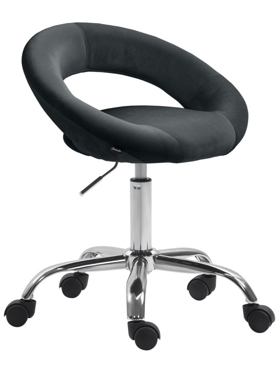 Werkkruk Olinda fluweel, zwart Werkkruk Olinda fluweel, zwart