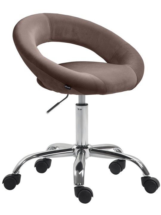 Werkkruk Olinda fluweel, bruin