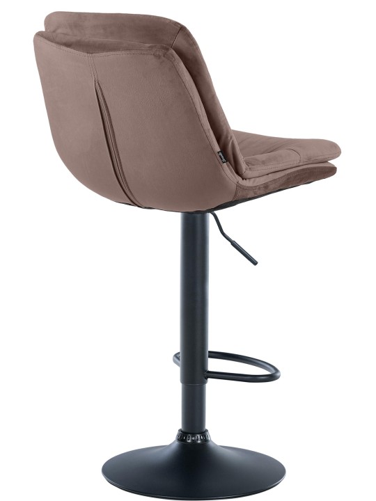 Barkruk Laurel fluweel, bruin