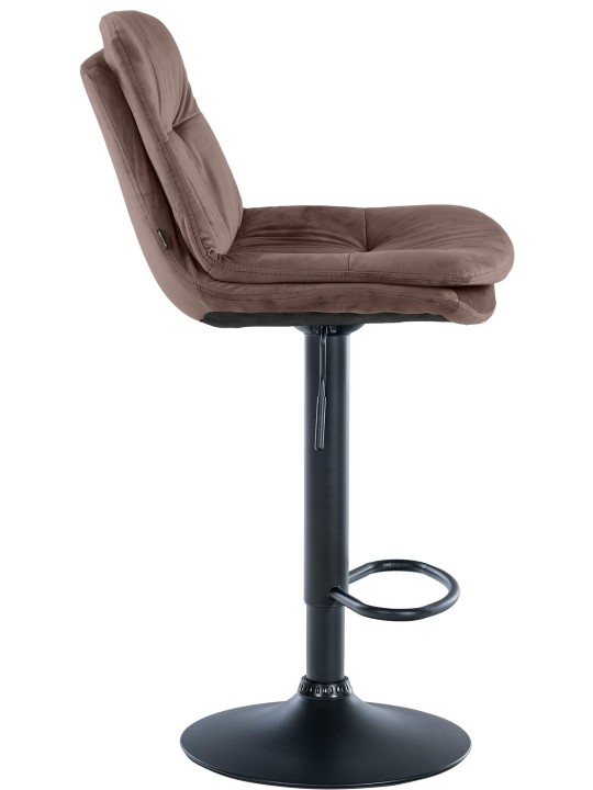 Barkruk Laurel fluweel, bruin