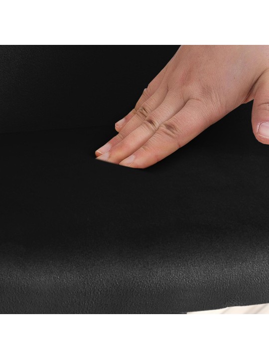 Jaysie fluwelen eetkamerstoel, zwart Jaysie fluwelen eetkamerstoel, zwart