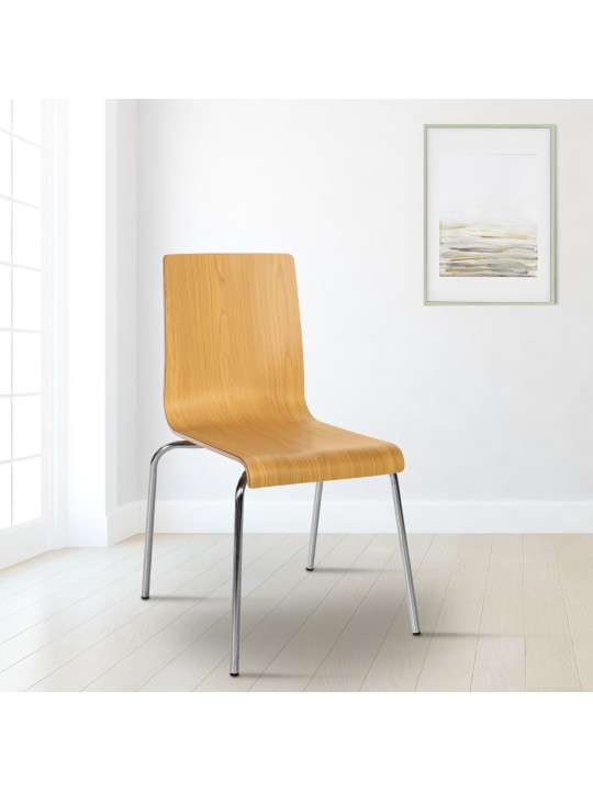 Besucherstuhl Gahanna, naturel