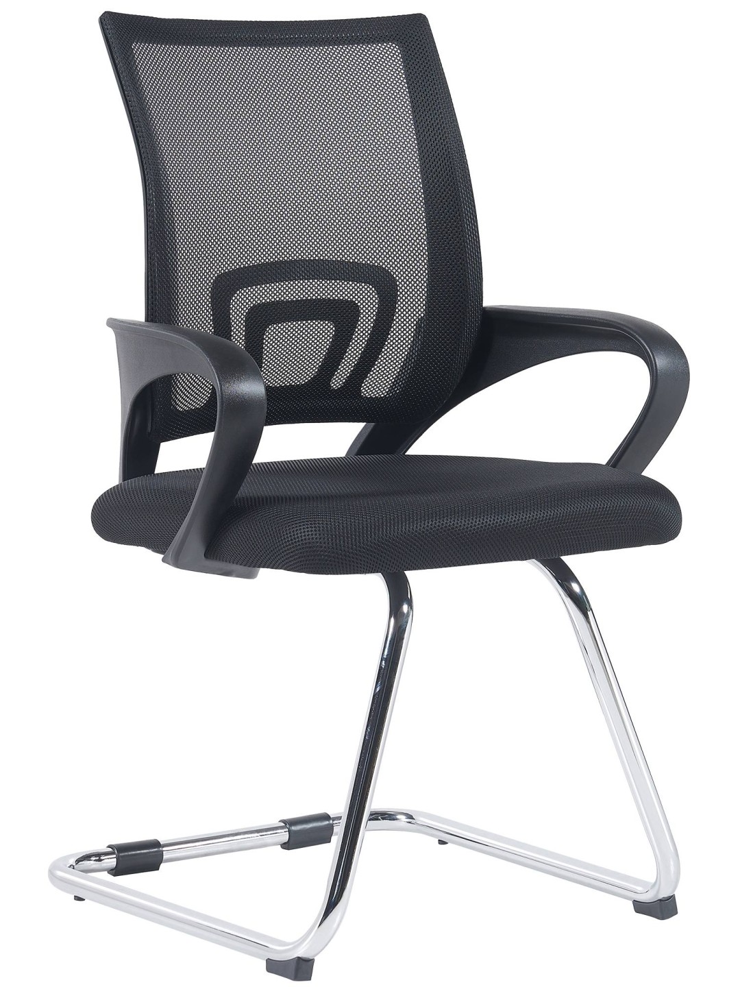 Bezoekersstoel Eureka, zwart