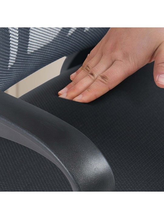 Set van 2 bezoekersstoelen Eureka, grijs