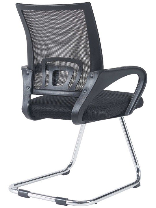 Set van 2 bezoekersstoelen Eureka, zwart