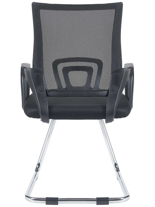 Set van 2 bezoekersstoelen Eureka, zwart