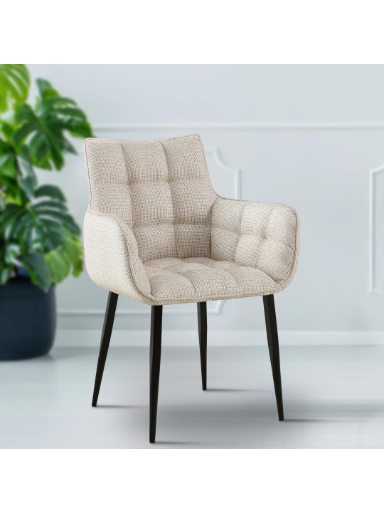 Stoel Tirana stof, ivoor Stoel Tirana stof, ivoor