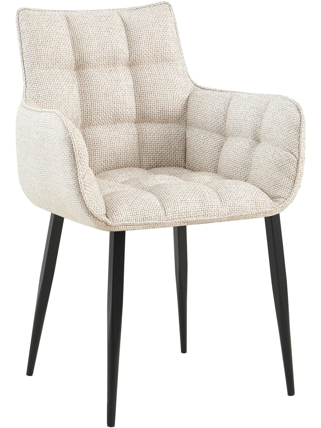 Stoel Tirana stof, ivoor