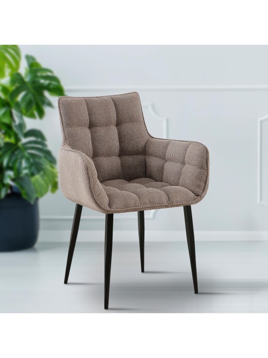 Stoel Tirana stof, terrabruin Stoel Tirana stof, terrabruin