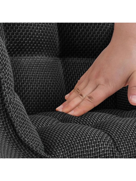 Stoel Tirana stof, titaniumgrijs