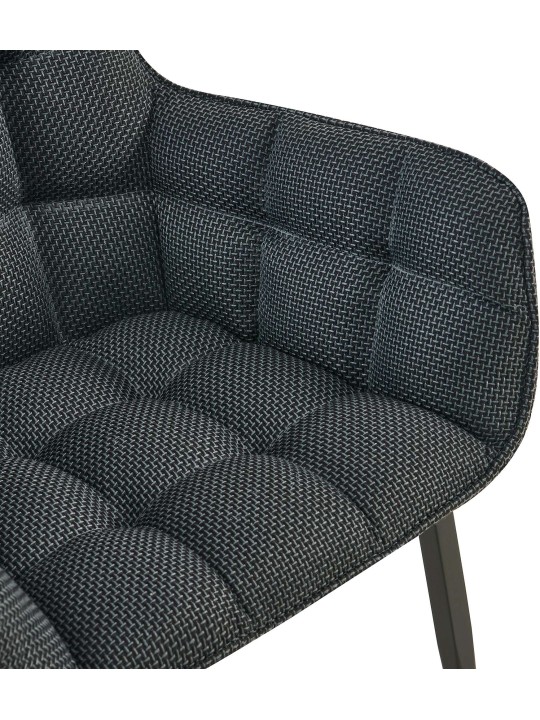 Stoel Tirana stof, titaniumgrijs