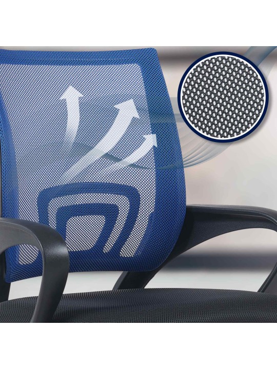 Bureaustoel Genius, blauw