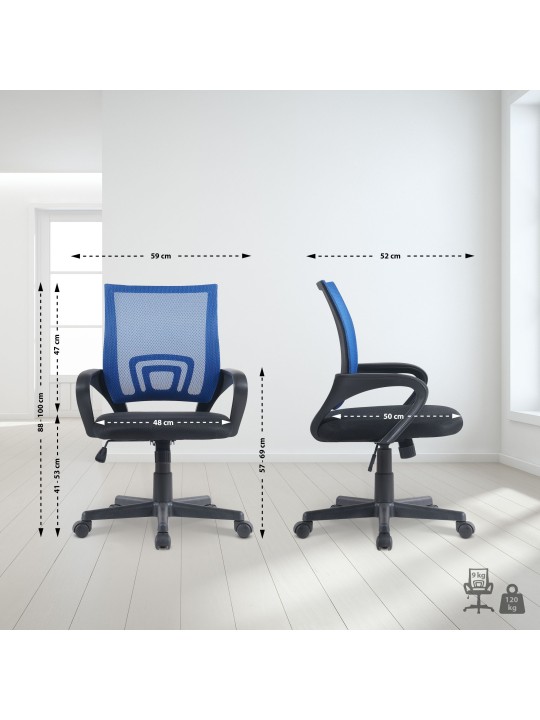 Bureaustoel Genius, blauw