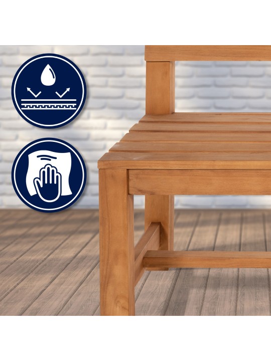 Teakhouten bank Augusta 240 cm, teak Teakhouten bank Augusta 240 cm, teak