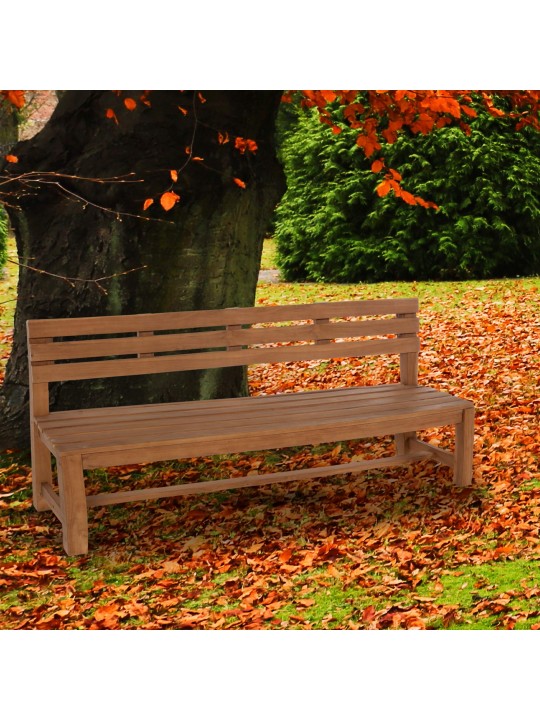 Teakhouten bank Augusta 220 cm, teak