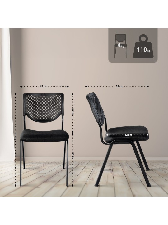 Voorzitter Kaber, zwart/zwart Voorzitter Kaber, zwart/zwart