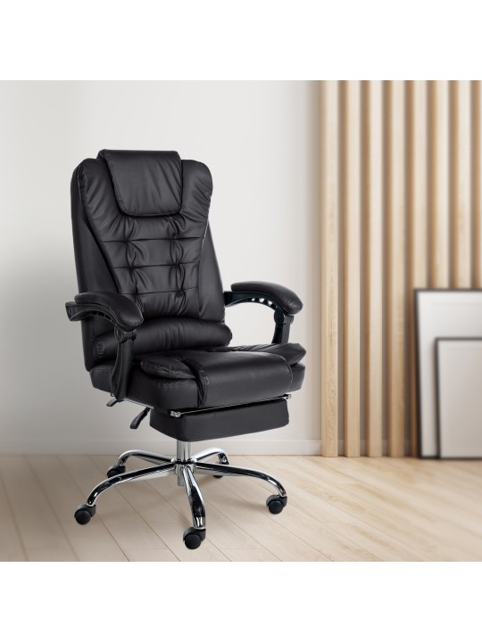 Bureaustoel Zuurstof kunstleer, zwart