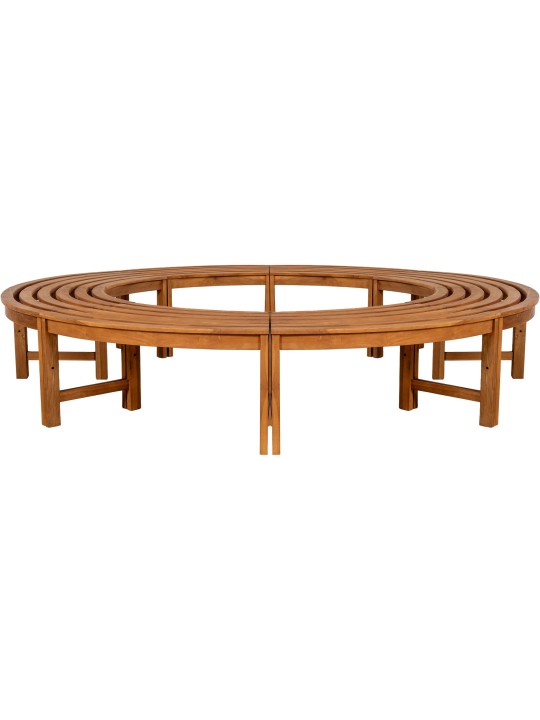 Boombank Nila 250 cm rond ZONDER rugleuning, bruin Boombank Nila 250 cm rond ZONDER rugleuning, bruin