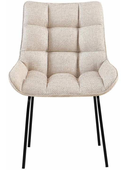 Stoel Saranda stof, ivoor