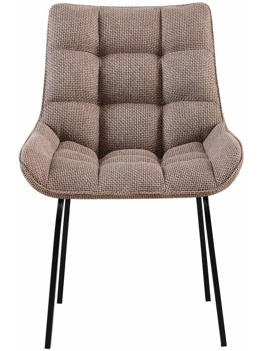 Stoel Saranda stof, terrabruin