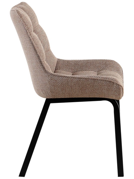 Stoel Saranda stof, terrabruin