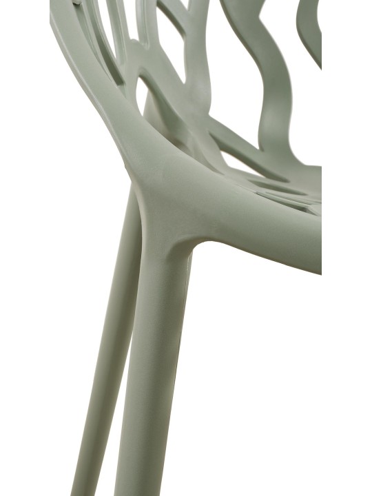 Set van 4 stoelen Hope, olijfgroen