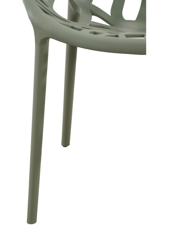 Set van 4 stoelen Hope, olijfgroen