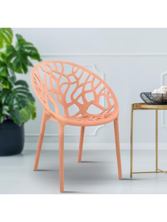 Set van 4 stoelen Hope, perzik Set van 4 stoelen Hope, perzik