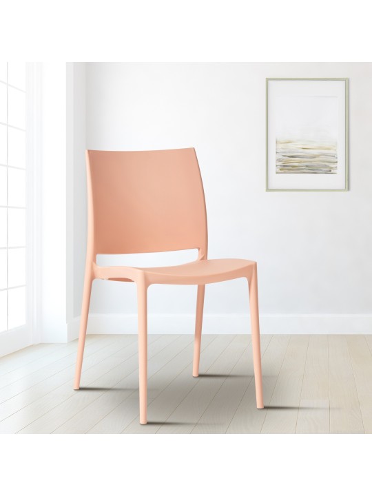 Set van 2 stoelen Meton, perzik Set van 2 stoelen Meton, perzik