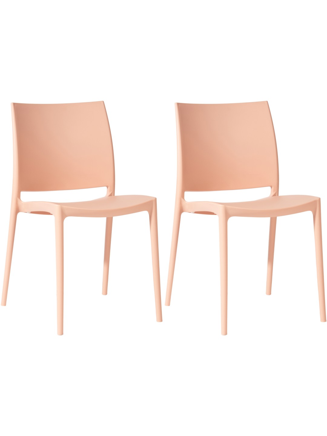 Set van 2 stoelen Meton, perzik