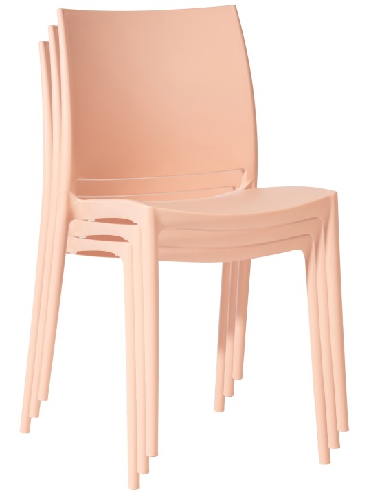 Set van 2 stoelen Meton, perzik Set van 2 stoelen Meton, perzik