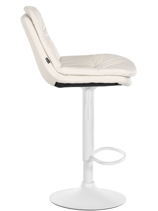 Barkruk Laurel kunstleer, wit