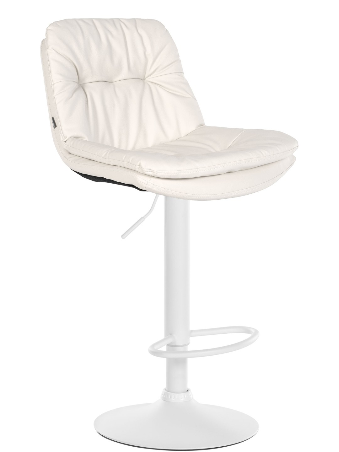 Barkruk Laurel kunstleer, wit