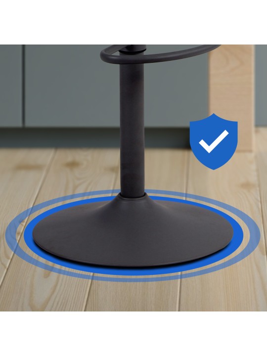 Set van 4 barkrukken Aveiro kunstleer, zwart Set van 4 barkrukken Aveiro kunstleer, zwart