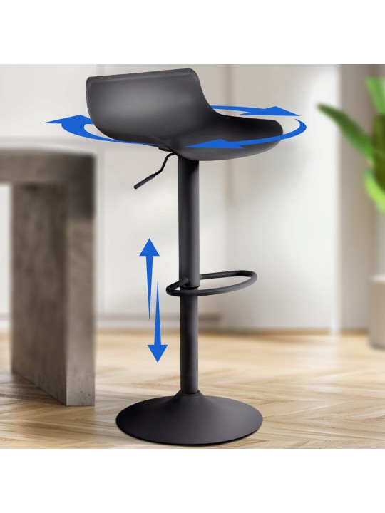 Set van 2 barkrukken Aveiro, zwart